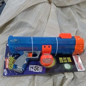 Nerf DOG Blue and Orange Glow Chase Blaster Launcher